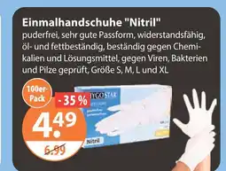 V Markt Einmalhandschuhe nitril Angebot