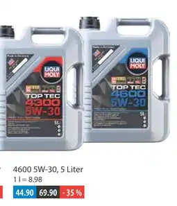 V Markt Liqui moly top tec 4300 5w-30 Angebot