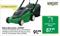 BayWa Bau & Garten WINGART Elektro-Rasenmäher ,,36/1500" Angebot