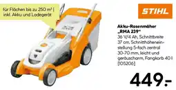 BayWa Bau & Garten STIHL Akku-Rasenmäher „RMA 239" Angebot