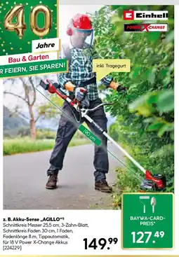 BayWa Bau & Garten Einhell Akku-Sense ,,AGILLO" Angebot