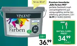 BayWa Bau & Garten VINCENT Premium-Innenfarbe ,,Edle Farben MIX" Angebot