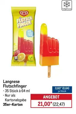 METRO Langnese Flutschfinger Angebot