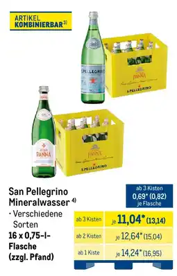 METRO San Pellegrino Mineralwasser Angebot
