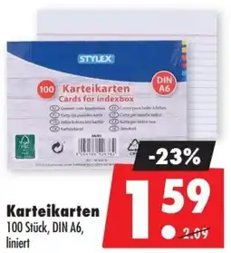 Mäc Geiz STYLEX Karteikarten Angebot
