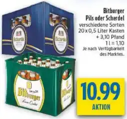 diska Bitburger Pils oder Scherdel Angebot
