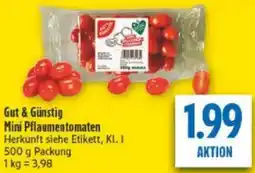 diska Gut & Günstig Mini Pflaumentomaten Angebot