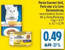 diska Purina Gourmet Gold, Perle oder a la Carte Katzennahrung Angebot