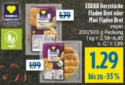diska EDEKA Herzstücke Fladen Brot oder Mini Fladen Brot Angebot