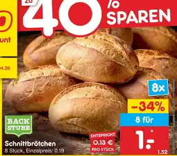 Netto Marken-Discount Backstube schnittbrötchen Angebot