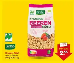 Netto Marken-Discount Biobio knusper müsli Angebot