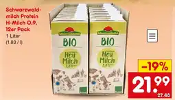 Netto Marken-Discount Schwarzwaldmilch protein h-milch 0,9, 12er pack Angebot