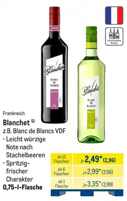 METRO Blanchet z.B. Blanc de Blancs VDF Angebot