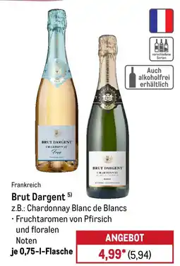METRO Brut Dargent z.B.: Chardonnay Blanc de Blancs Angebot