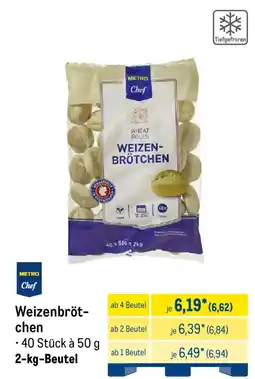 METRO METRO Chef Weizenbrötchen Angebot