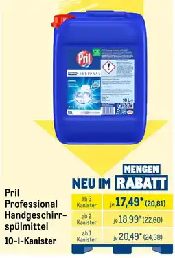 METRO Pril Professional Handgeschirrspülmittel Angebot