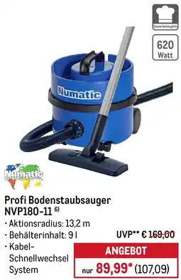 METRO Numatic Profi Bodenstaubsauger NVP180-11 Angebot
