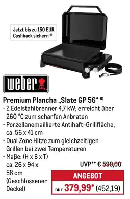 METRO weber Premium Plancha „Slate GP 56" Angebot