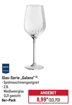 METRO METRO PROFESSIONAL Glas-Serie „Galano" Angebot
