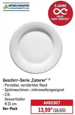 METRO Geschirr-Serie „Caterer" Angebot