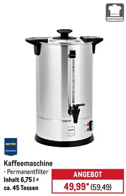 METRO METRO PROFESSIONAL Kaffeemaschine Angebot