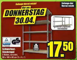 B1 Discount Baumarkt Schwerlast- Steckregal Angebot