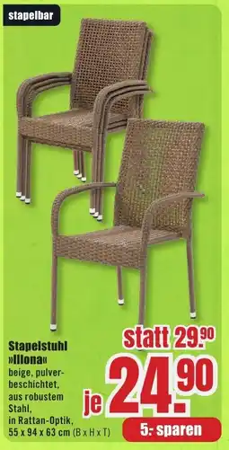 B1 Discount Baumarkt Stapelstuhl >>Illona<< Angebot