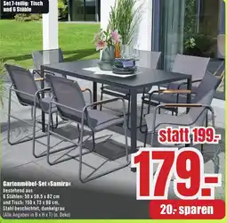 B1 Discount Baumarkt Gartenmöbel-Set >>Samira<< Angebot