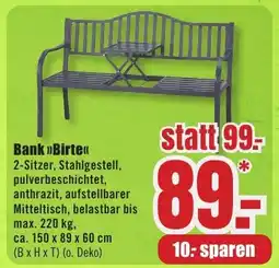 B1 Discount Baumarkt Bank >>Birte<< Angebot