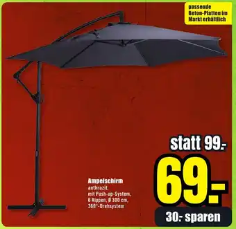 B1 Discount Baumarkt Ampelschirm Angebot