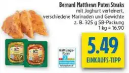 diska Bernard Matthews Puten Steaks Angebot