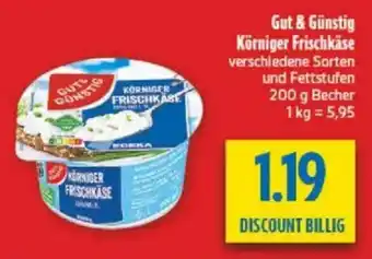 diska Gut & Günstig Körniger Frischkäse Angebot