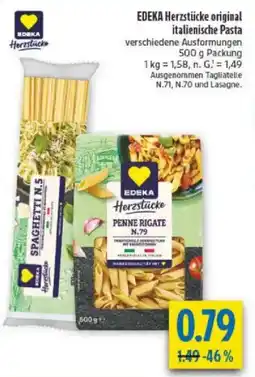 diska EDEKA Herzstücke original italienische Pasta Angebot