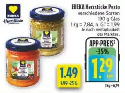diska EDEKA Herzstücke Pesto Angebot