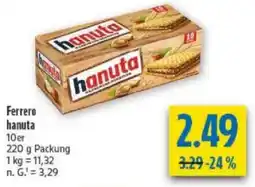 diska Ferrero hanuta 10er Angebot