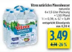 diska Vitrex natürliches Mineralwasser Angebot