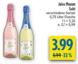 diska Jules Mumm Sekt Angebot