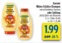 diska Garnier Wahre Schätze Shampoo oder Spülung Angebot