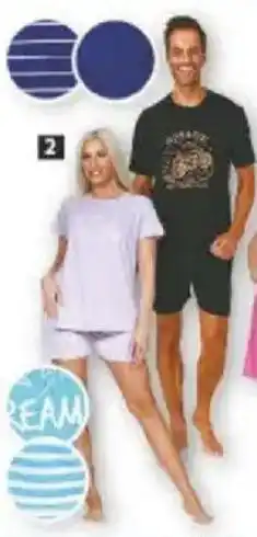 diska Damen/Herren Shorty Pyjama Angebot