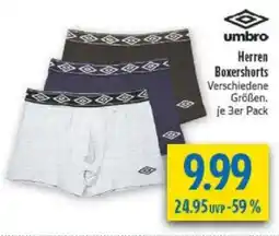 diska umbro Herren Boxershorts Angebot