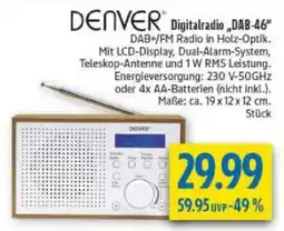 diska DENVER Digitalradio „DAB-46" Angebot