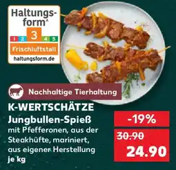 Kaufland K-WERTSCHÄTZE Jungbullen-Spieß Angebot