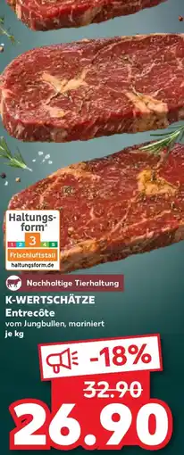 Kaufland K-WERTSCHÄTZE Entrecôte Angebot