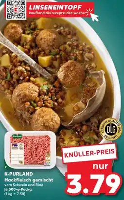 Kaufland K-PURLAND Hackfleisch gemischt Angebot