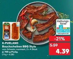 Kaufland K-PURLAND Bauchscheiben BBQ Style Angebot