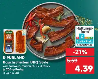 Kaufland K-PURLAND Bauchscheiben BBQ Style Angebot
