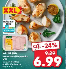 Kaufland K-PURLAND Hähnchen-Ministeaks XXL Angebot