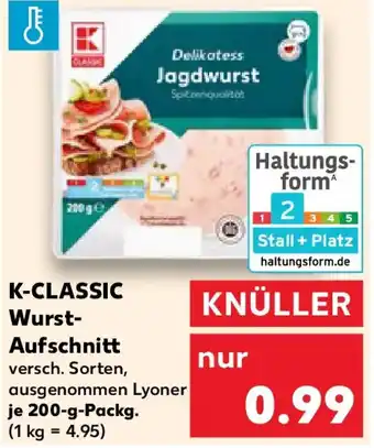 Kaufland K-CLASSIC Wurst- Aufschnitt Angebot
