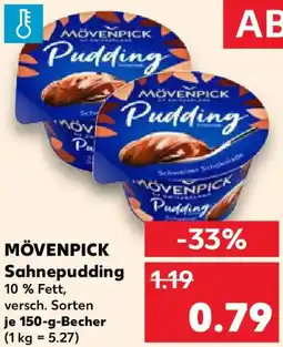 Kaufland MÖVENPICK Sahnepudding Angebot