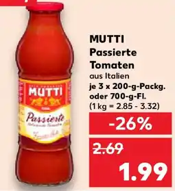 Kaufland MUTTI Passierte Tomaten Angebot